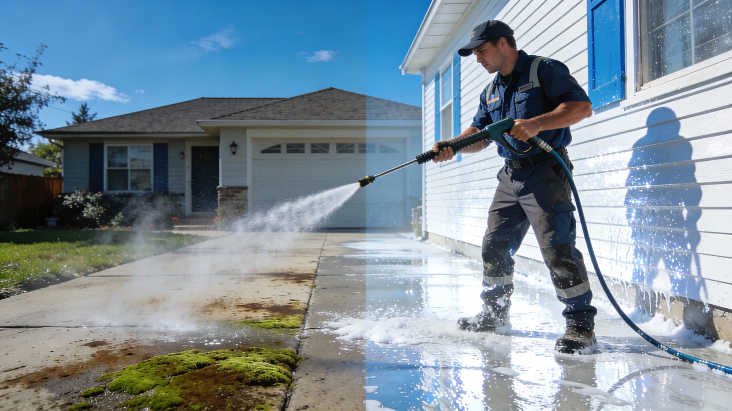 Pressure washing service